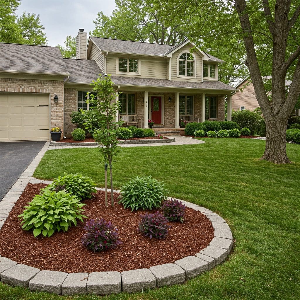 Native & Drought-Resistant Plants and Strategic Tree Placement.