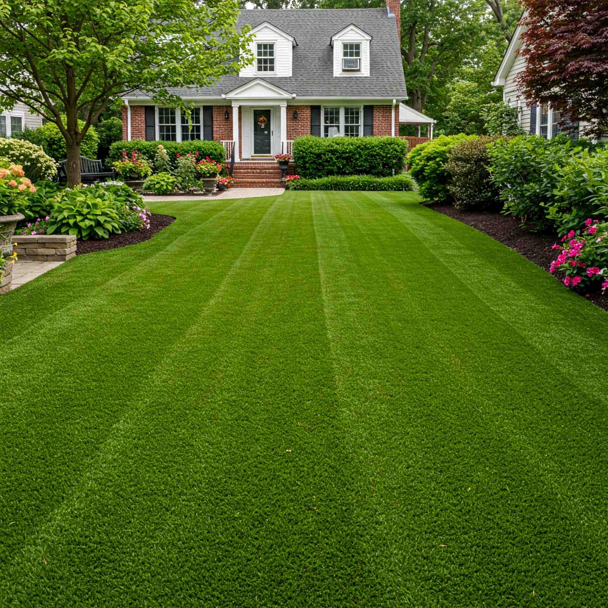 Artificial Turf in a residential property in Ohio. Artificial Turf in a residential property in Ohio.