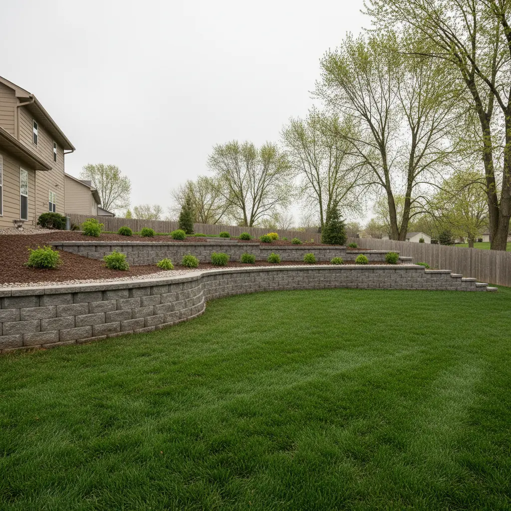 Retaining wall installation in Wauseon, OH