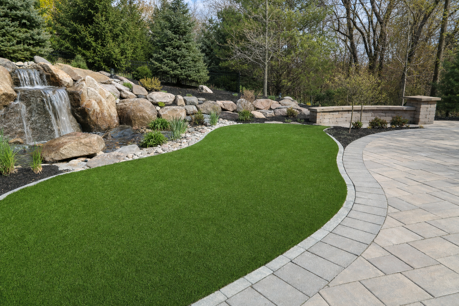 Artificial turf installation process for a Wauseon OH yard