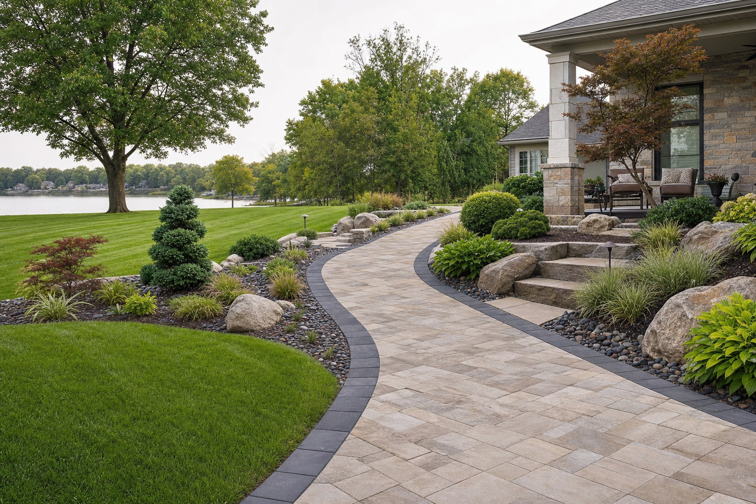 Landscape design plan shaped by Maumee Ohio soil and climate conditions